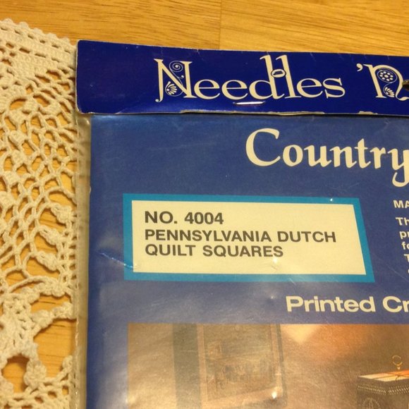 Cross-Stitch Quilt Squares - Pennsylvania Dutch for making pillow tops or quilts - Picture 4 of 6